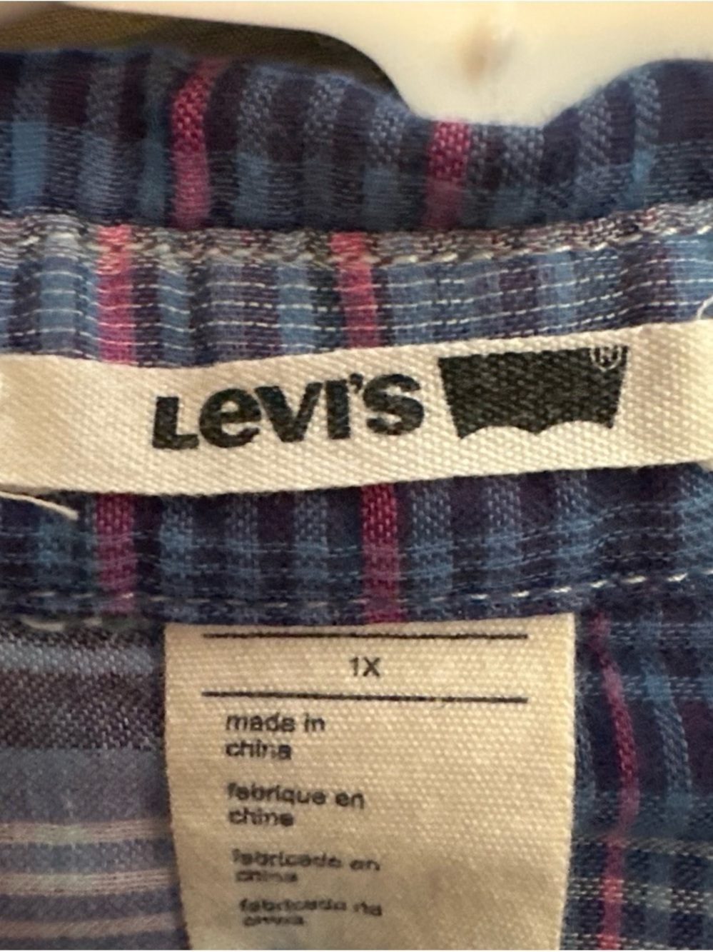 Levi's Men's Blue Plaid Jeans - Classic Casual